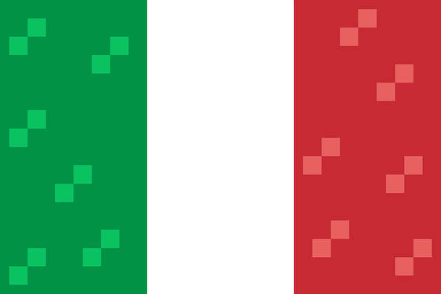 Pixel Art Flag of Italy